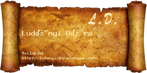 Ludányi Dóra névjegykártya